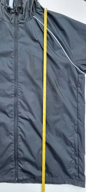 Adidas Men's Size XL Long Sleeve Black Hooded Windbreaker Jacket imagen 8